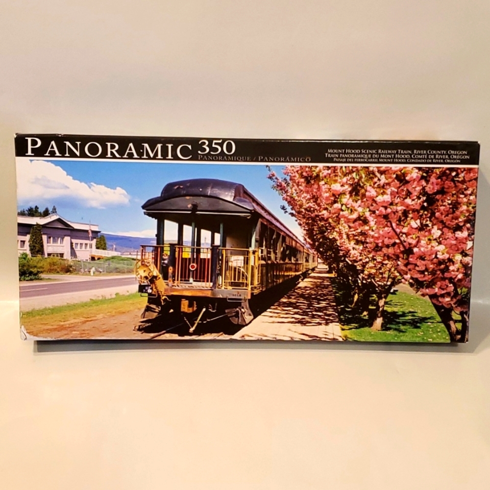 Panoramic 350 Piece Jigsaw Puzzle - Mt Hood Scenic Railway Train (NIP)
